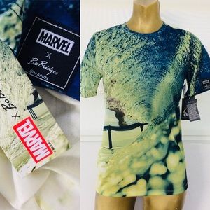 NWT MARVEL Comics x BO BRIDGES The INCREDIBLE HULK Collectible TEE SHIRT Large